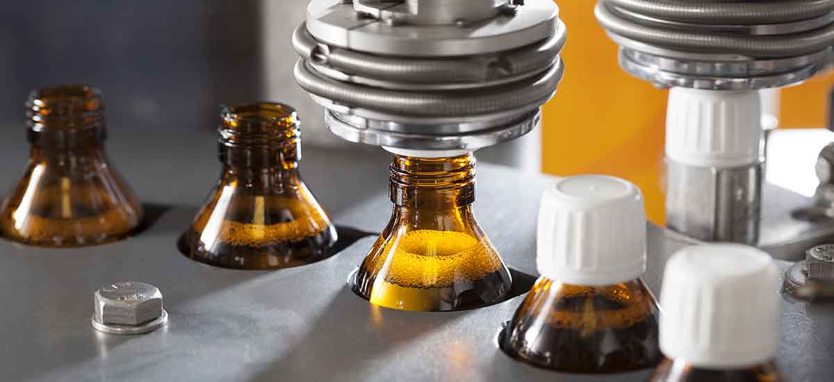 Packing of medicine bottles in the pharmaceutical manufacturing unit