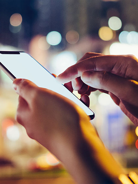 Woman using a smart phone