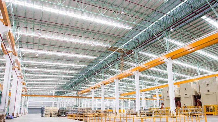 White and Orange warehouse