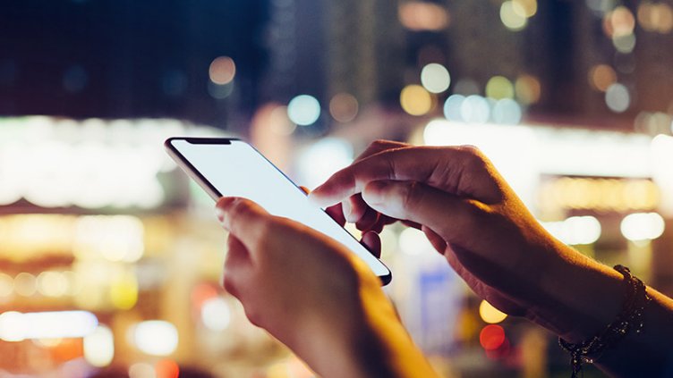 Woman using a smart phone