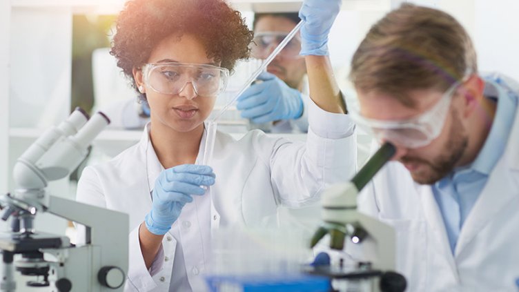 Team of Medical Research Scientists Working on Generation Experimental Drug