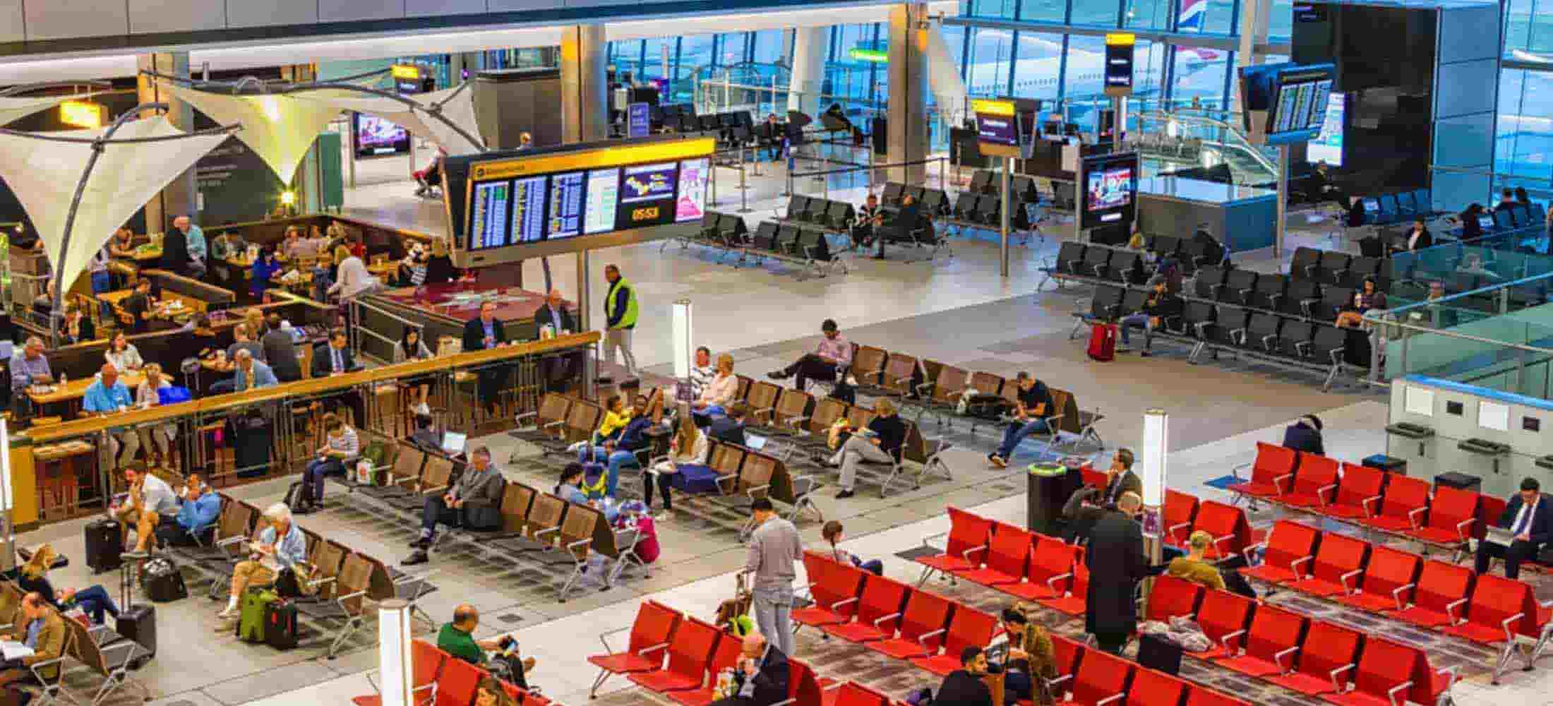 Food court in airport