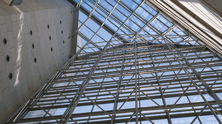 Skyscraper view of modern buildings