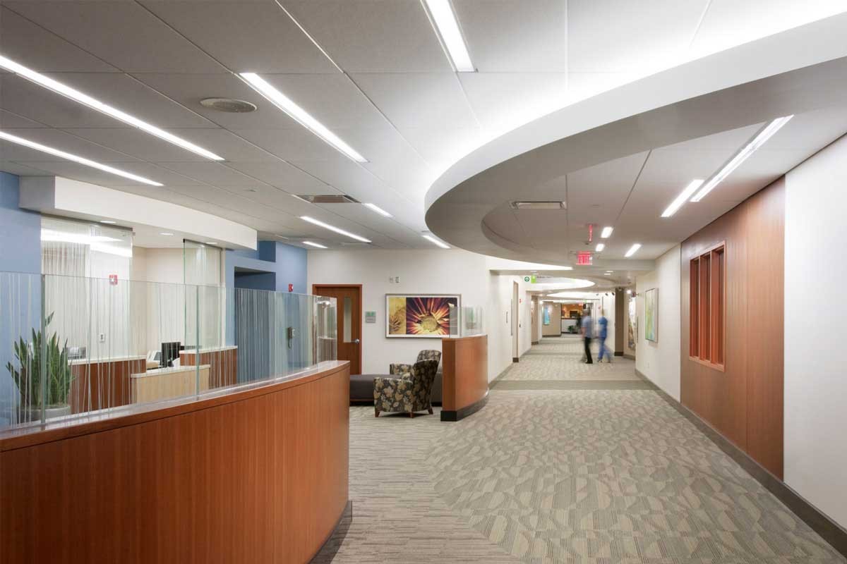 View of waiting room in a hospital