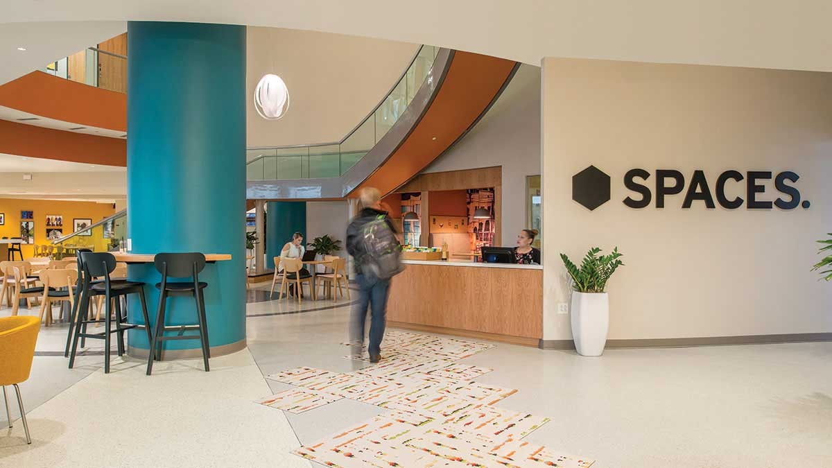 View of a reception inside an artisphere