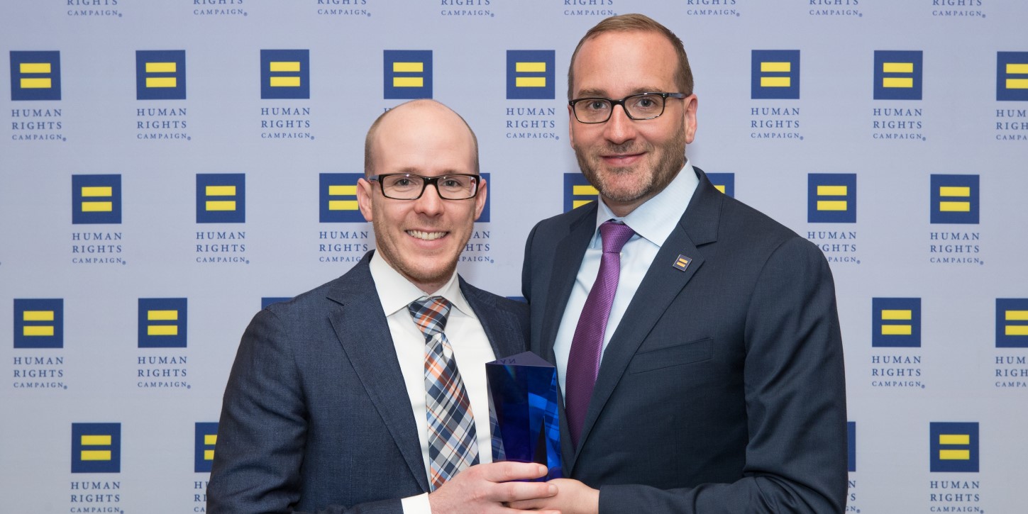 HRC CEI Awards 2018 — Building Pride National Lead, Erik Westerlund
