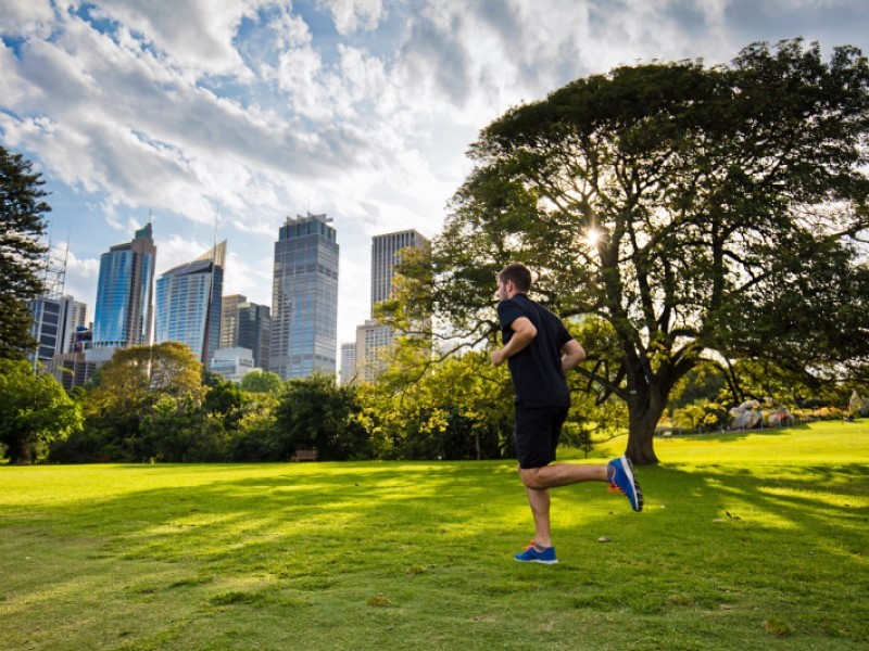Man doing jogging in Park