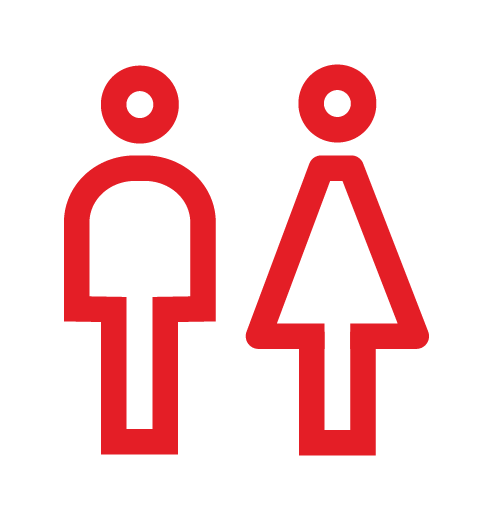 man and woman icons