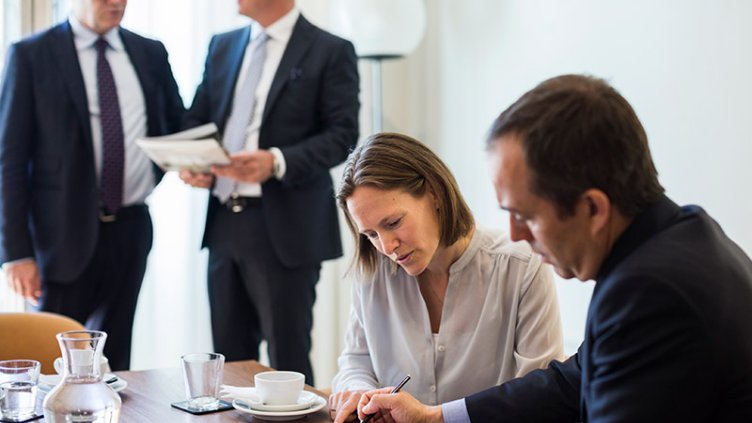 People working together in an office