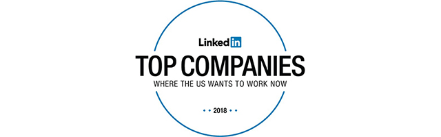 linkedin 2018 top companies
