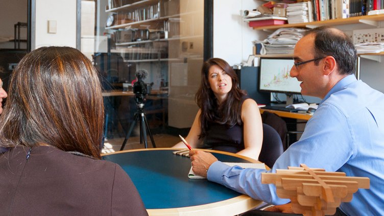 MIT's Ben Breslau being interviewed