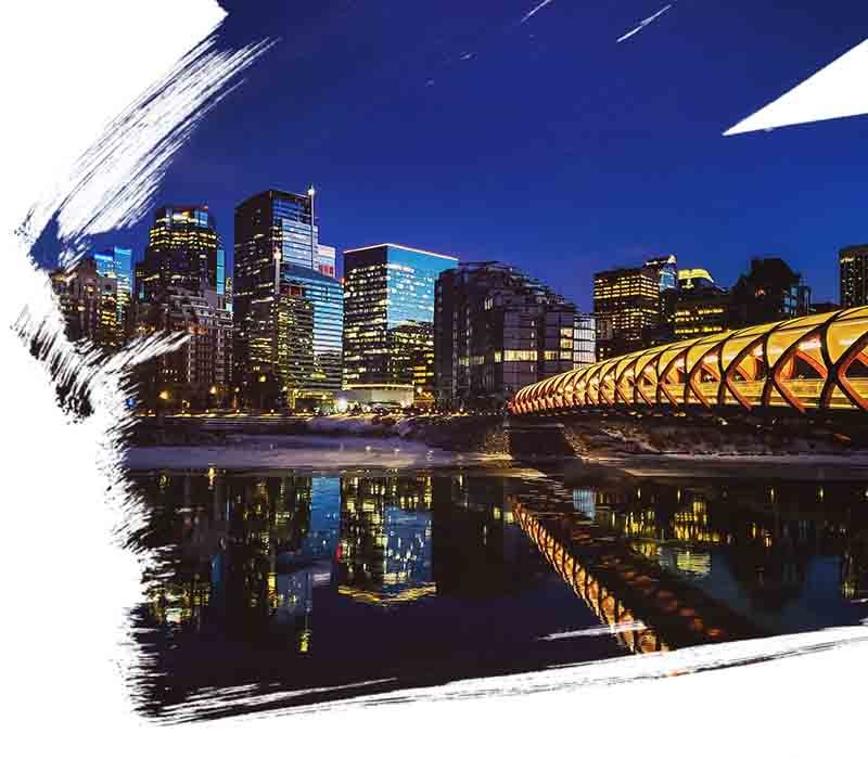 Calgary commercial real estate view in Canada