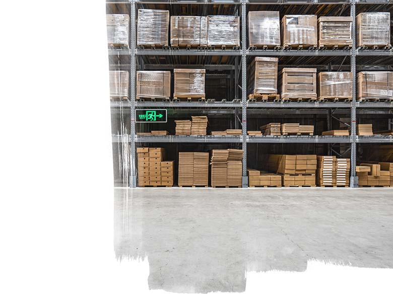 Items Racked in Warehouse