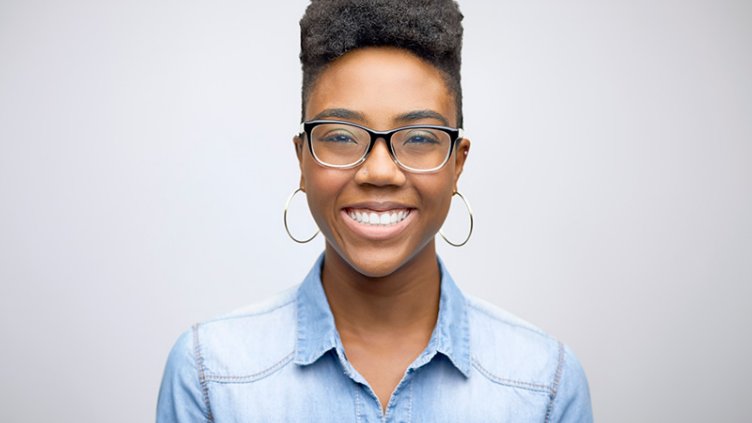 Picture of smiling women in office workplace